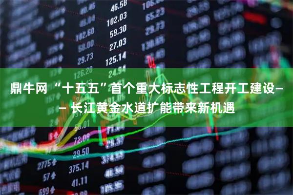 鼎牛网 “十五五”首个重大标志性工程开工建设—— 长江黄金水道扩能带来新机遇